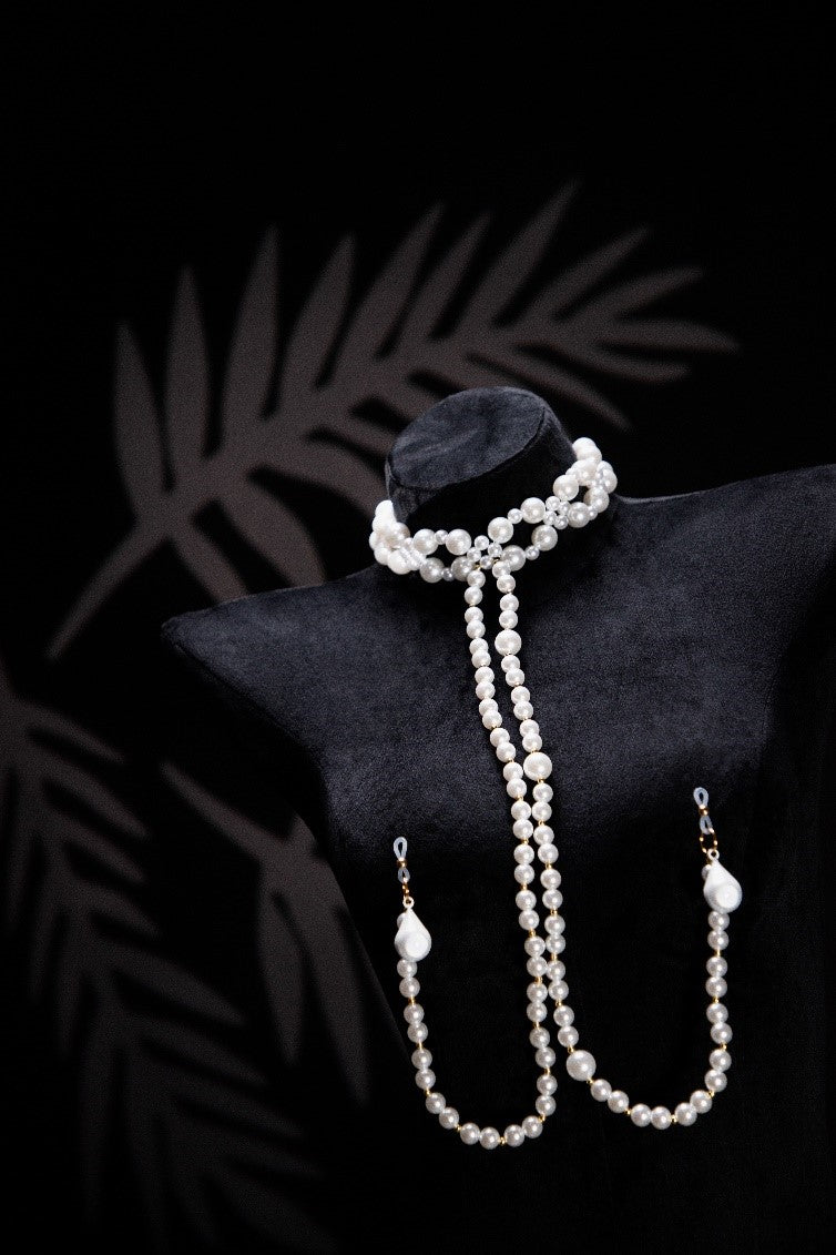 "Misuzu" pearl nipple accessory